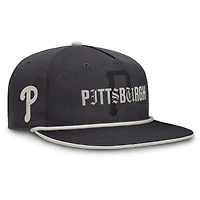Men's Fanatics Graphite Pittsburgh Pirates Gapper Snapback Hat