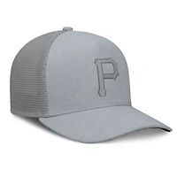 Casquette trucker ajustable en velours côtelé gris Pittsburgh Pirates pour homme de Fanatics