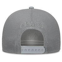 Men's Fanatics  Gray Pittsburgh Pirates Corduroy Relief Trucker Adjustable Hat