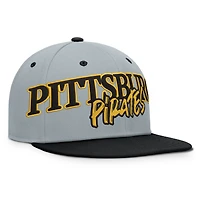 Men's Fanatics Gray Pittsburgh Pirates Jersey Twill Fitted Hat