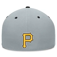 Men's Fanatics Gray Pittsburgh Pirates Jersey Twill Fitted Hat