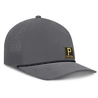 Men's Fanatics Gray Pittsburgh Pirates Level Up Captain Adjustable Hat