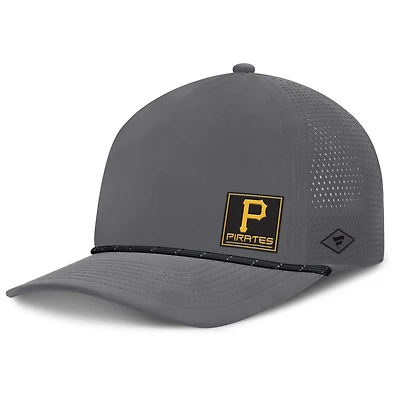 Men's Fanatics Gray Pittsburgh Pirates Level Up Captain Adjustable Hat