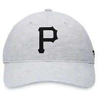 Casquette réglable avec logo des Pirates de Pittsburgh Fanatics pour hommes, gris