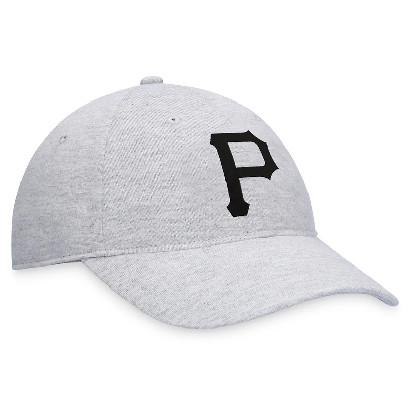 Casquette réglable avec logo des Pirates de Pittsburgh Fanatics pour hommes, gris