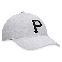 Casquette réglable avec logo des Pirates de Pittsburgh Fanatics pour hommes, gris