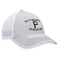 Casquette réglable gris Pittsburgh Pirates Trucker Fanatics pour hommes