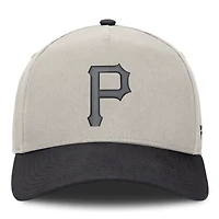 Men's Fanatics Stone/Graphite Pittsburgh Pirates Wonder A-Frame Adjustable Hat
