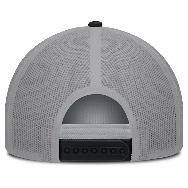Men's Fanatics White/Black Pittsburgh Pirates On Deck A-Frame Snapback Hat