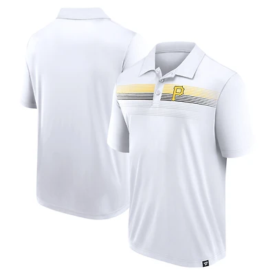 Polo blanc en interlock Fanatics pour hommes, victoire des Pirates de Pittsburgh nous