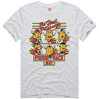 Men's Homage  Ash Pittsburgh Pirates Hyper Local Refresh Tri-Blend T-Shirt