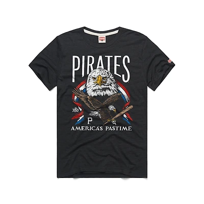 Men's Homage Charcoal Pittsburgh Pirates America's Pastime Tri-Blend T-Shirt