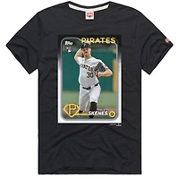 T-shirt homme Hommage Paul Skenes Gris anthracite Pittsburgh Pirates Topps Baseball Card Tri-Blend