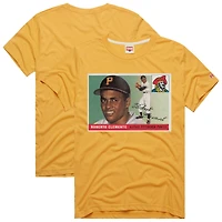 T-shirt homme Hommage Roberto Clemente Gold Pittsburgh Pirates Topps Baseball Card Tri-Blend