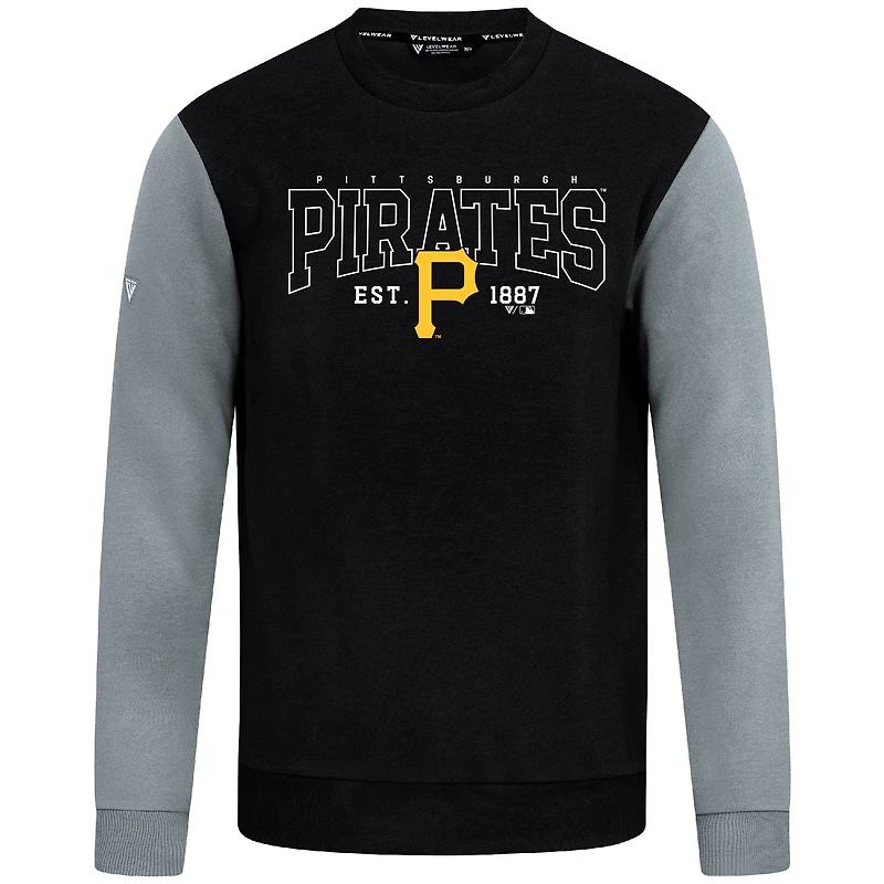 Sweat-shirt noir Levelwear pour homme, motif Accolade Ultimate Textbook des Pirates de Pittsburgh