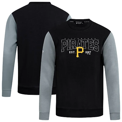 Men's Levelwear Black Pittsburgh Pirates Accolade Ultimate Textbook Pullover Sweatshirt