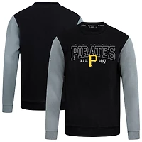 Men's Levelwear Black Pittsburgh Pirates Accolade Ultimate Textbook Pullover Sweatshirt