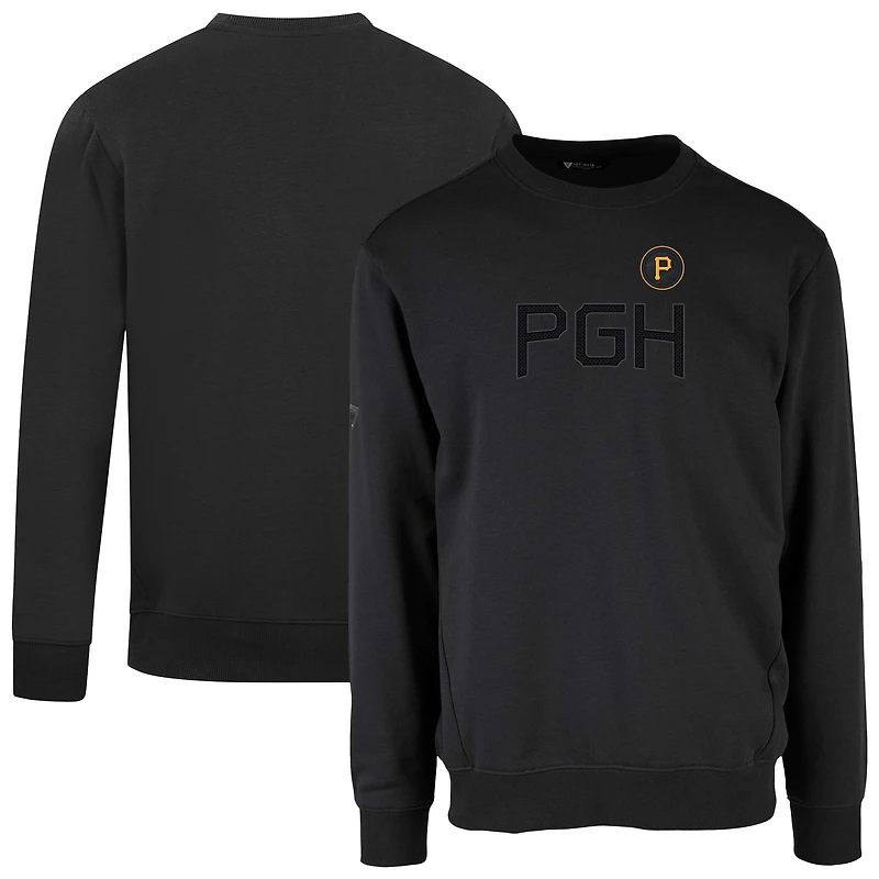 Men's Levelwear Black Pittsburgh Pirates City Connect Zane Core Logo Pullover Sweatshirt