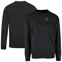 Men's Levelwear Black Pittsburgh Pirates City Connect Zane Core Logo Pullover Sweatshirt