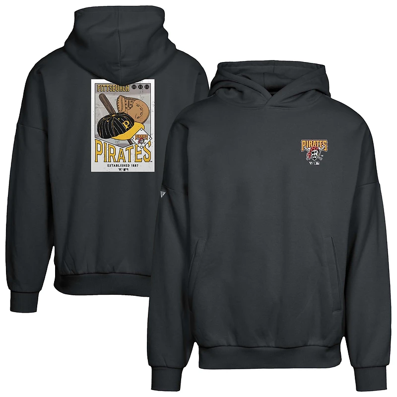 Sweat à capuche noir Pittsburgh Pirates Contact Pro Card pour homme Levelwear