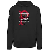 Men's Levelwear  Black Pittsburgh Pirates Cooperstown Collection Distressed Podium Acumen Pullover Hoodie