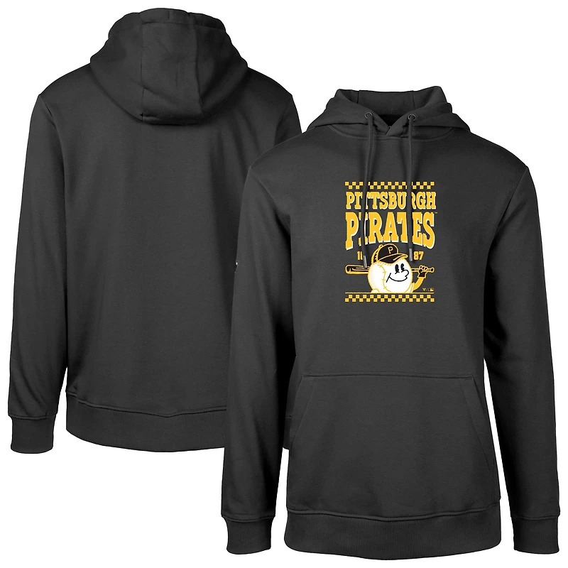 Men's Levelwear Black Pittsburgh Pirates Podium Inaugural Pullover Hoodie