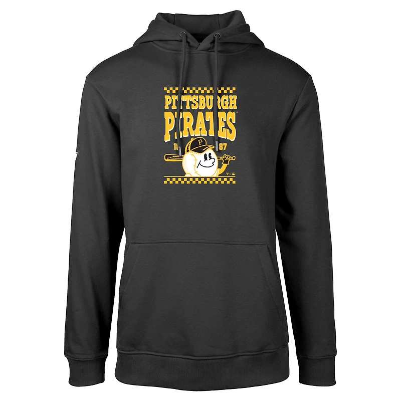 Men's Levelwear Black Pittsburgh Pirates Podium Inaugural Pullover Hoodie
