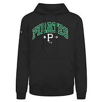 Sweat à capuche carreaux noir pour homme Levelwear Pittsburgh Pirates St. Patrick's Day Podium