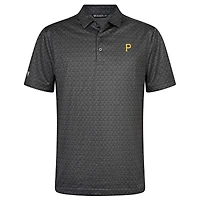 Men's Levelwear Charcoal Pittsburgh Pirates System Insignia 2.0 Polo