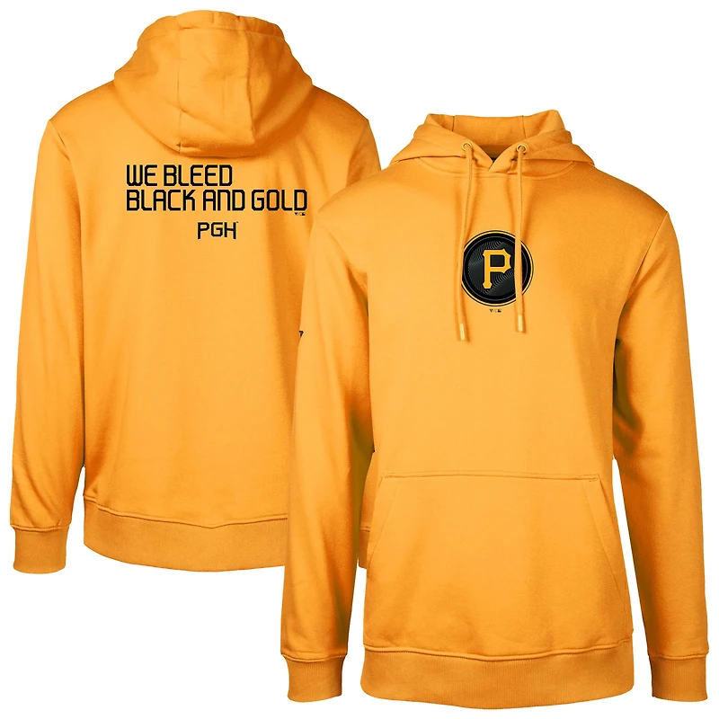 Sweat à capuche City Connect Podium Core 2.0 pour homme Levelwear Gold Pittsburgh Pirates