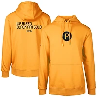 Sweat à capuche City Connect Podium Core 2.0 pour homme Levelwear Gold Pittsburgh Pirates