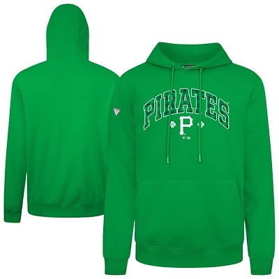 Sweat à capuche carreaux vert Pittsburgh Pirates St. Patrick's Day Podium pour homme Levelwear