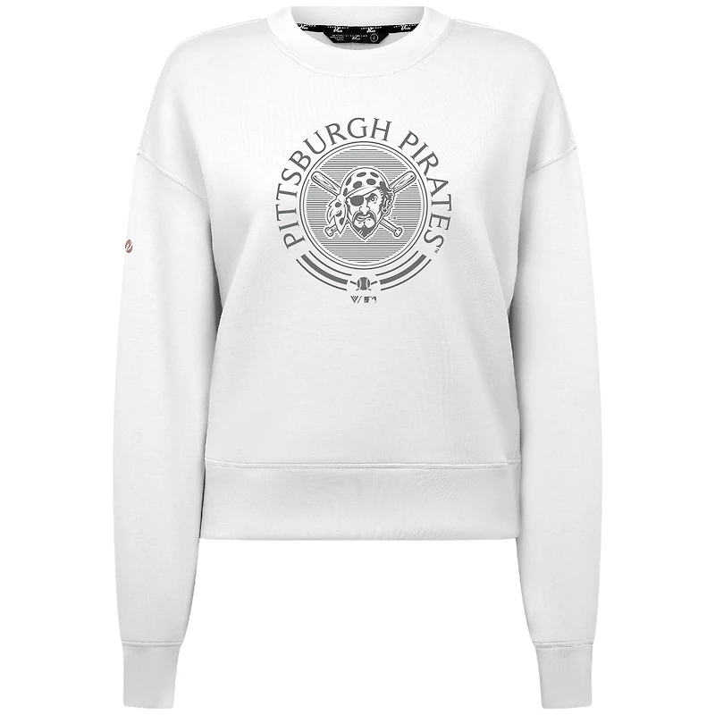 Men's Levelwear White Pittsburgh Pirates Sponge Pullover Sweatshirt