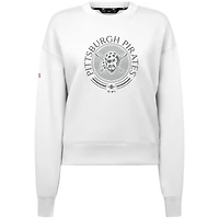 Men's Levelwear White Pittsburgh Pirates Sponge Pullover Sweatshirt