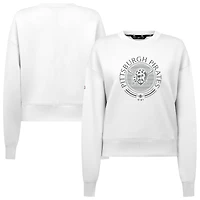 Men's Levelwear White Pittsburgh Pirates Sponge Pullover Sweatshirt