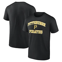T-shirt noir Pittsburgh Pirates Heart and Soul pour homme avec logo athlétique