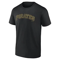 Men's Logo Athletic Black Pittsburgh Pirates Wordmark T-Shirt