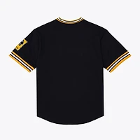 Men's Mitchell & Ness  Black Pittsburgh Pirates Wild Pitch Ringer T-Shirt