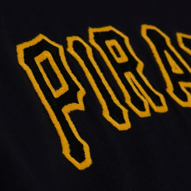 Men's Mitchell & Ness  Black Pittsburgh Pirates Wild Pitch Ringer T-Shirt