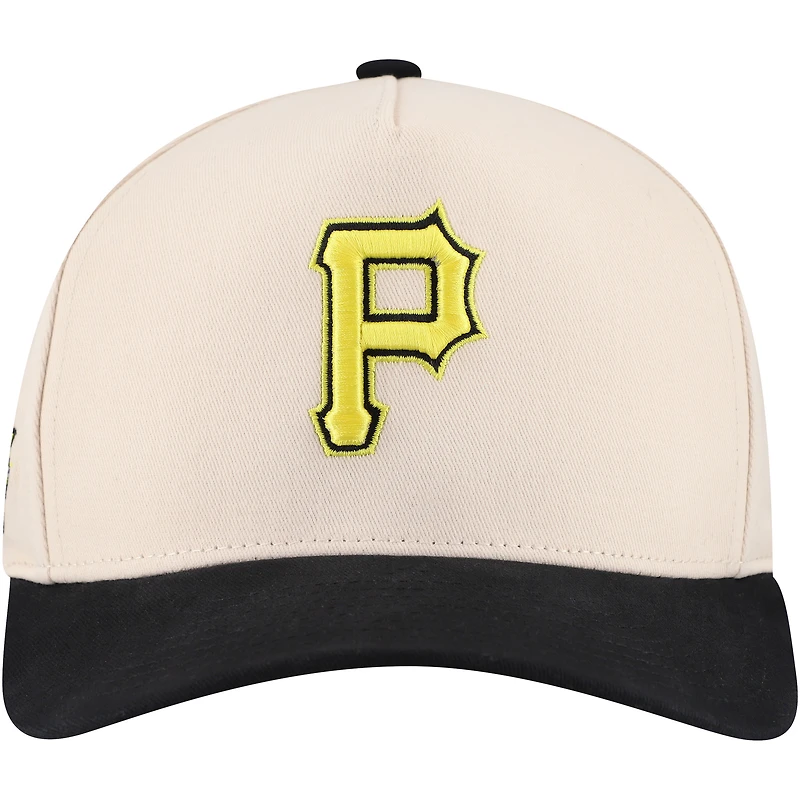 Casquette Snapback Pro Pinch Overspray des Pirates de Pittsburgh de couleur crème Mitchell & Ness pour homme