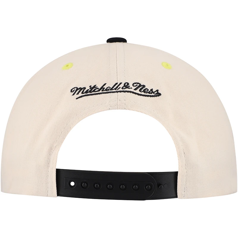 Casquette Snapback Pro Pinch Overspray des Pirates de Pittsburgh de couleur crème Mitchell & Ness pour homme