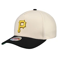 Casquette Snapback extensible Mitchell & Ness pour homme, couleur crème, des Pirates de Pittsburgh