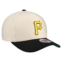 Casquette Snapback extensible Mitchell & Ness pour homme, couleur crème, des Pirates de Pittsburgh