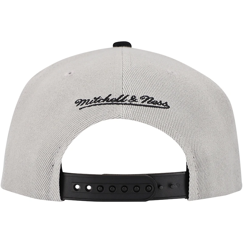 Casquette Snapback à panneau Knock Out des Pirates de Pittsburgh gris Mitchell & Ness pour hommes