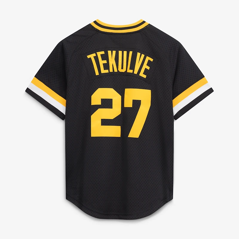 Men's Mitchell & Ness Kent Tekulve Black Pittsburgh Pirates Authentic Batting Practice Jersey