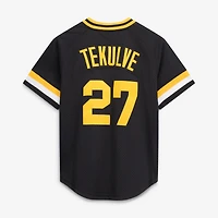 Men's Mitchell & Ness Kent Tekulve Black Pittsburgh Pirates Authentic Batting Practice Jersey