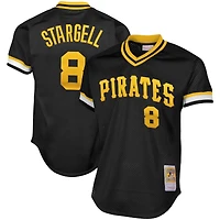 Maillot pour homme Mitchell & Ness Willie Stargell Black Pittsburgh Pirates Cooperstown Collection Big Tall Mesh Batting Practice Jersey