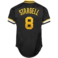Maillot pour homme Mitchell & Ness Willie Stargell Black Pittsburgh Pirates Cooperstown Collection Big Tall Mesh Batting Practice Jersey