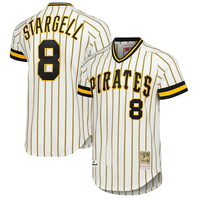 Mitchell & Ness Willie Stargell blanc Pittsburgh Pirates Cooperstown Collection 1979 maillot authentique pour hommes