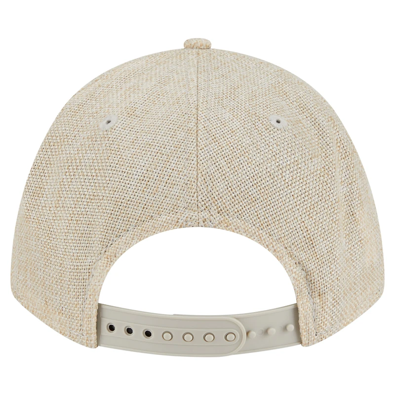 Casquette ajustable 9FORTY en coton tissé beige New Era pour homme, motif M-Crown A-Frame des Pirates de Pittsburgh
